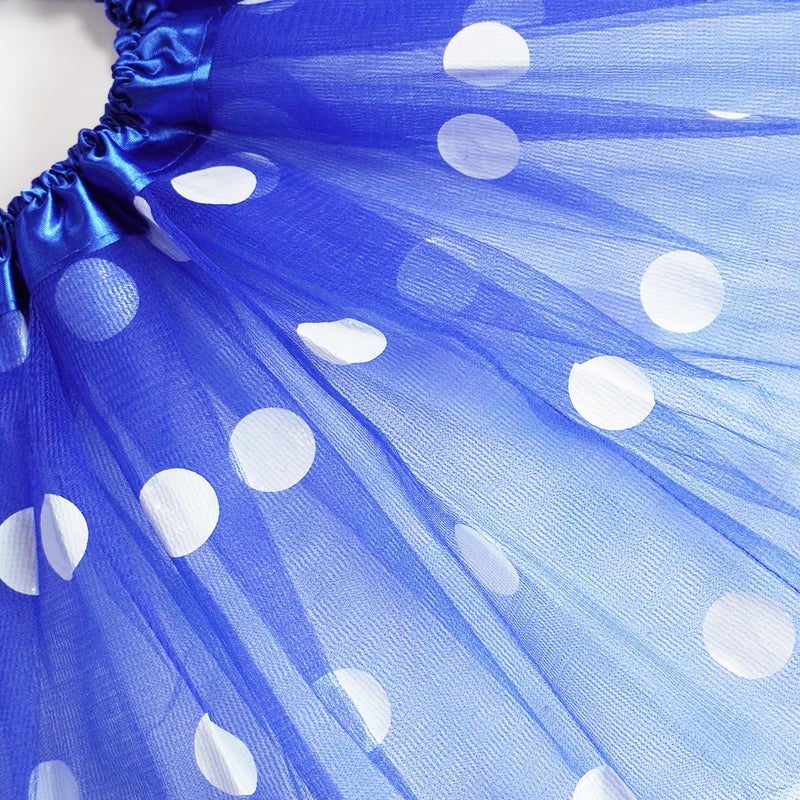 DMLBC Adult Women Polka Dots Tutu Skirt Teens Ballet Tulle Tutu Dress-Up Birthday Christmas Tutu Costume for Women - Image 4